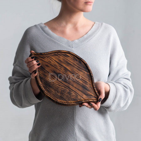 Доска для подачи хачапури с обжигом от мастерской DIVIRO